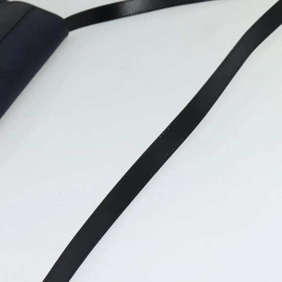 Christian Dior Trotter Canvas Shoulder Bag PVC Navy Gold Auth ep9088 - Picture 8 of 16